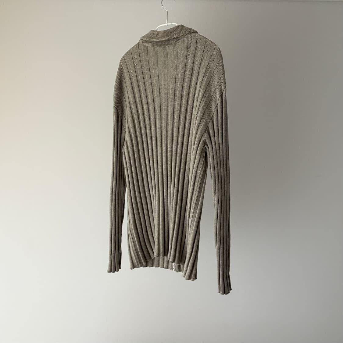 Armani Armani Vintage Gray Knit Coat Size US S / EU 44-46 / 1 - 9 Thumbnail