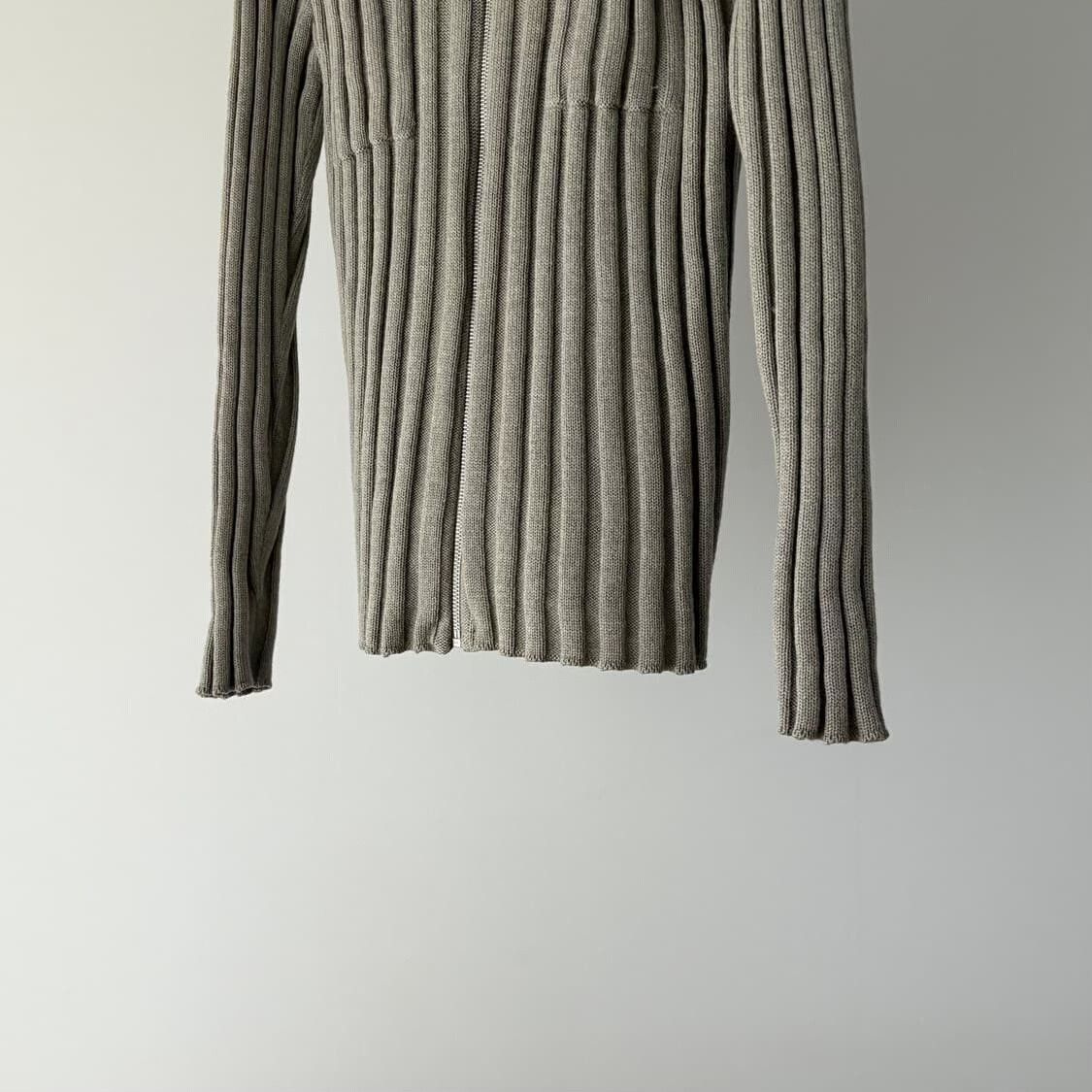 Armani Armani Vintage Gray Knit Coat Size US S / EU 44-46 / 1 - 8 Thumbnail
