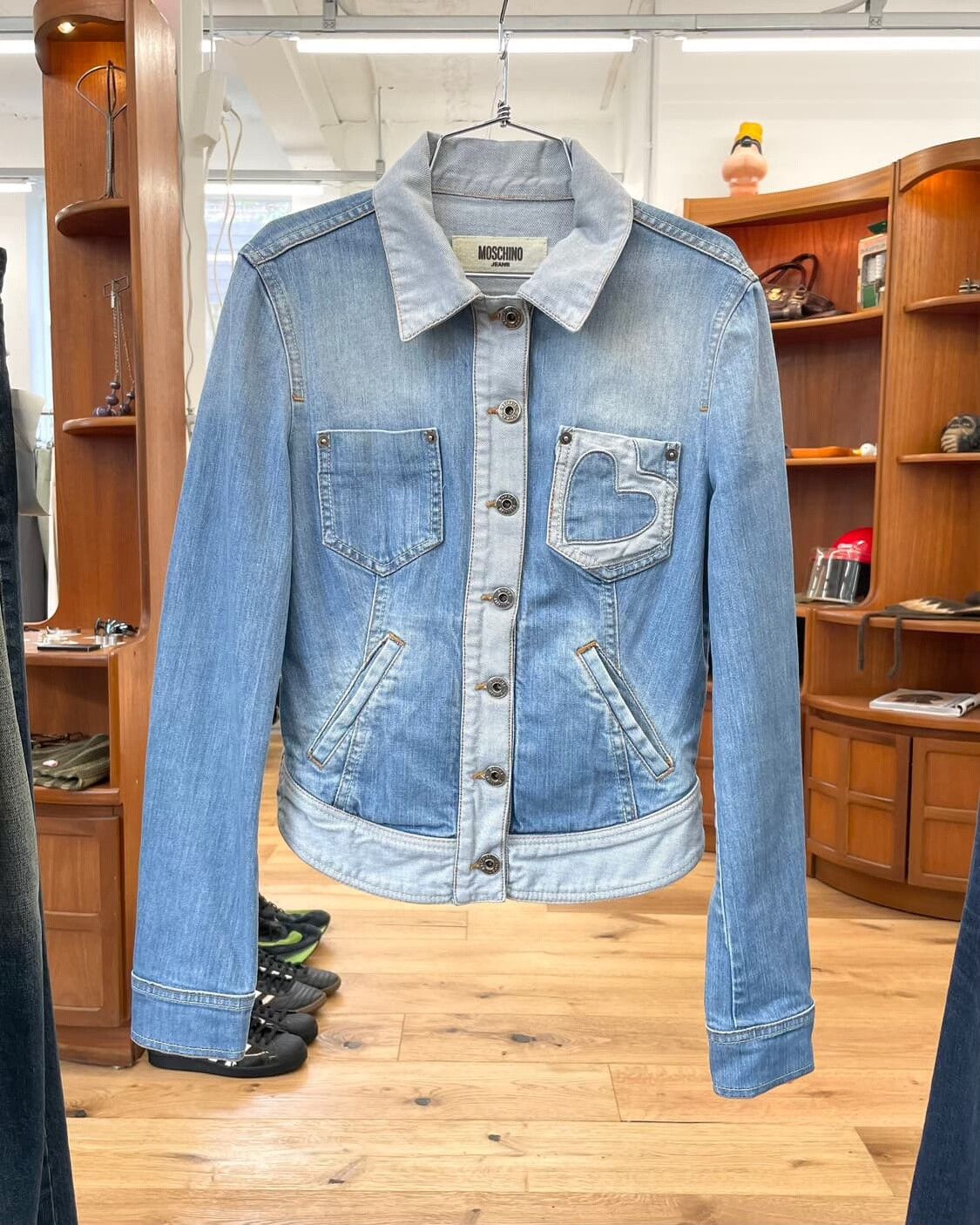Moschino Moskino Vintage Cupid Denim Jacket Size M / US 6-8 / IT 42-44 - 3 Thumbnail