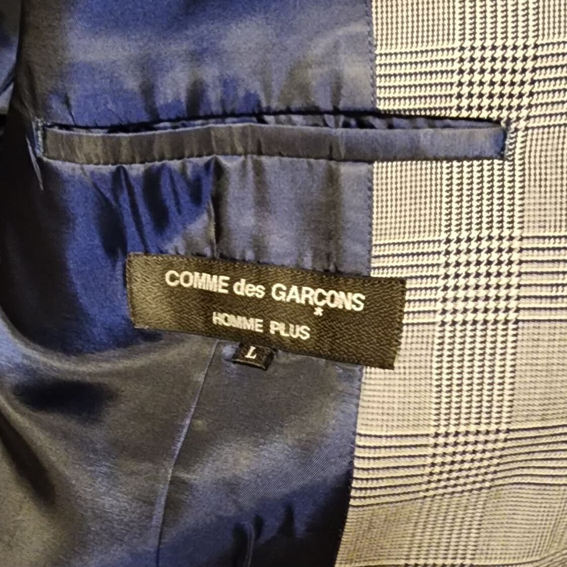 Rei Kawakubo Comme des Garçons Berkeley Check Blazer Size US L / EU 52-54 / 3 - 3 Thumbnail