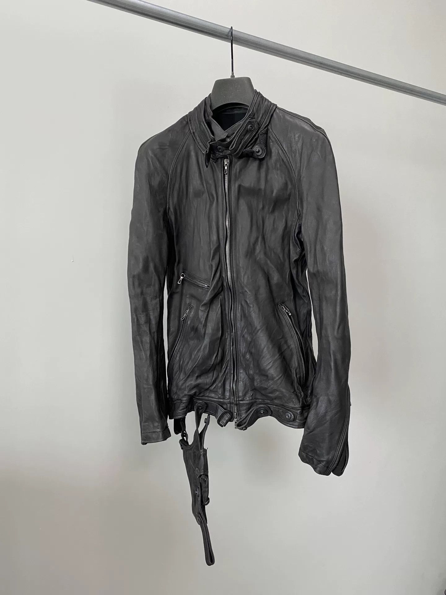 Julius Julius 2010SS Gun Pocket Leather Jacket Size US M / EU 48-50 / 2 - 2 Thumbnail