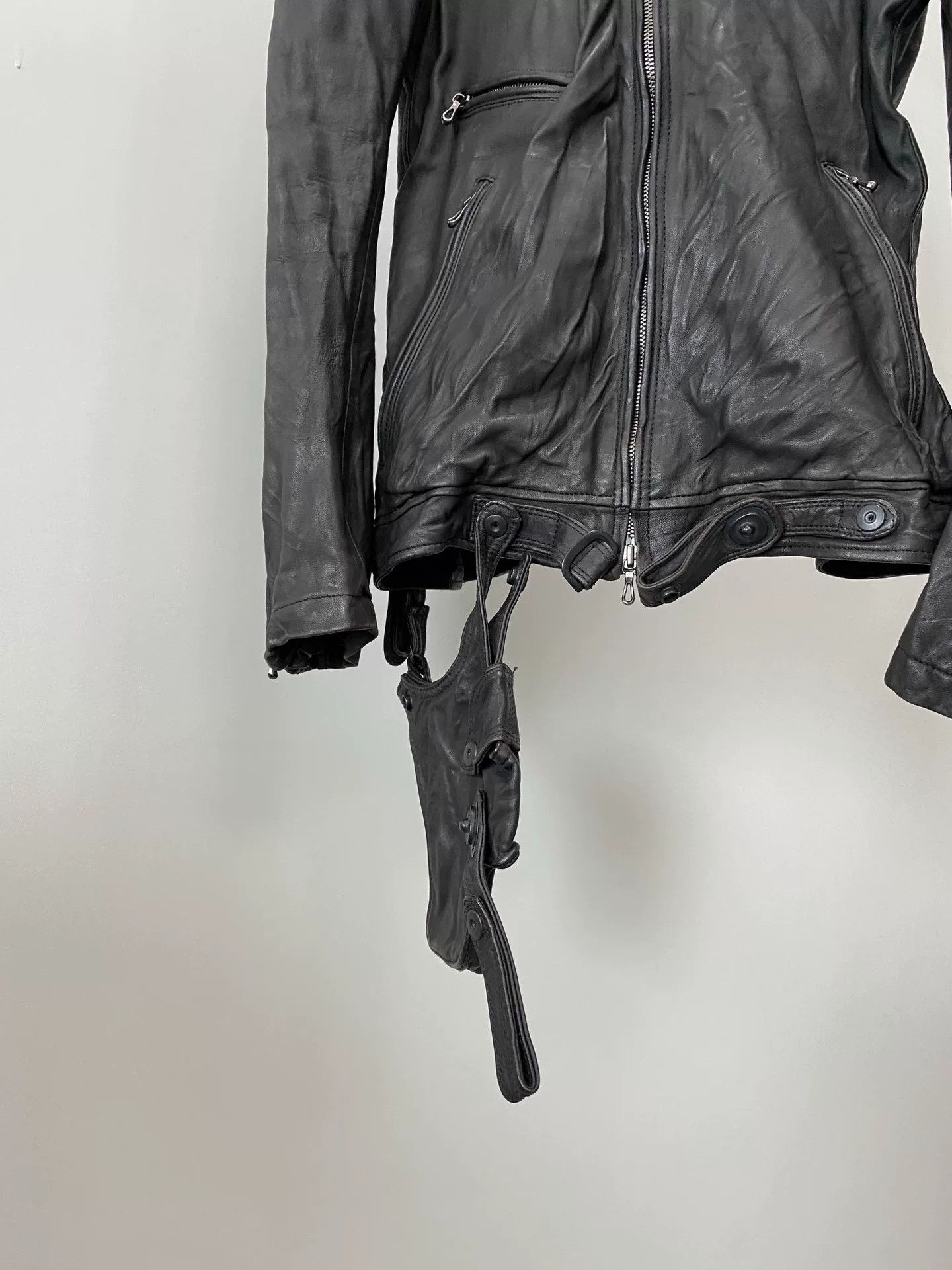 Julius Julius 2010SS Gun Pocket Leather Jacket Size US M / EU 48-50 / 2 - 3 Thumbnail
