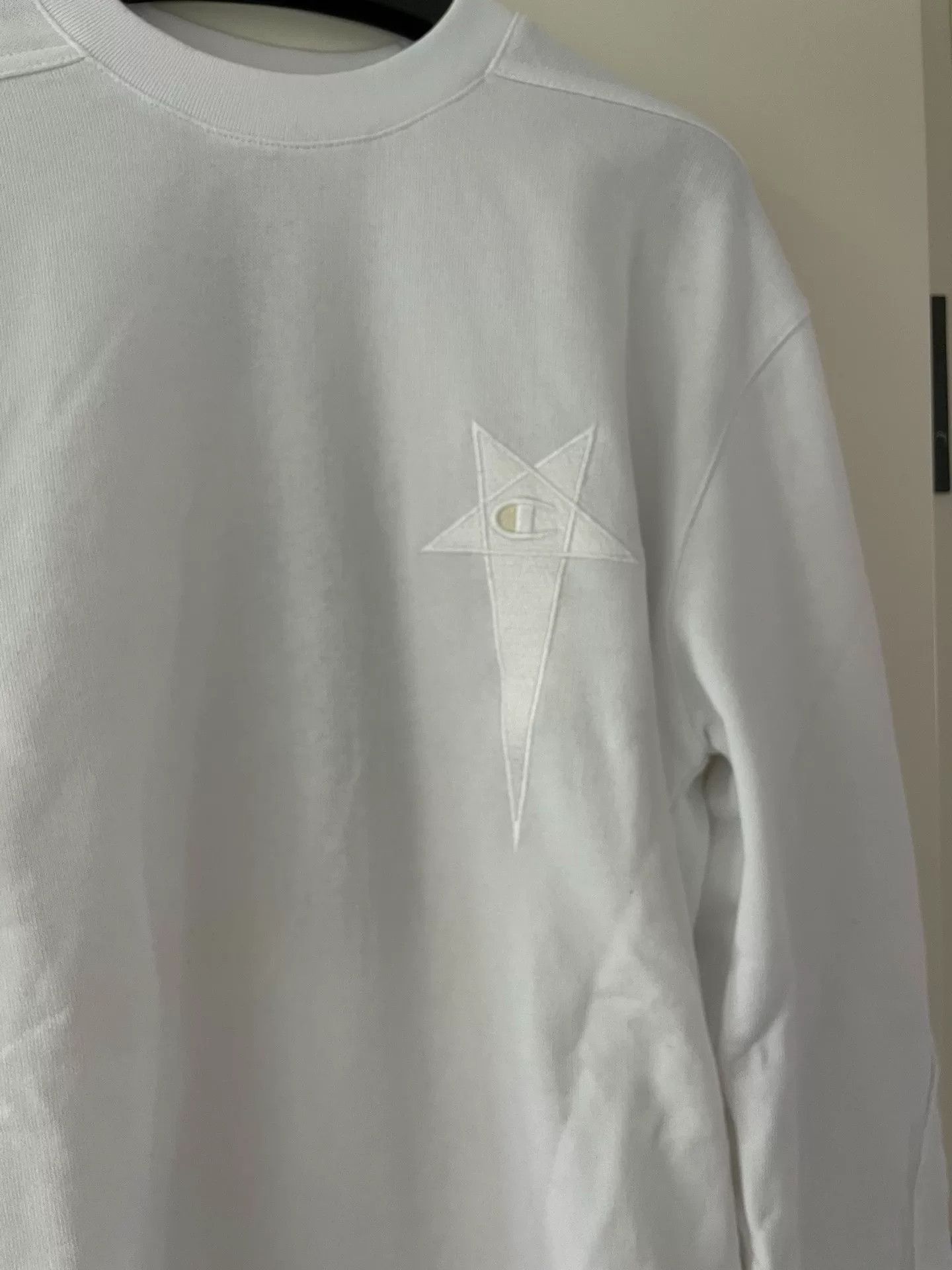 Rick Owens Rick Owens x Champion Men's White Top Size US M / EU 48-50 / 2 - 3 Thumbnail