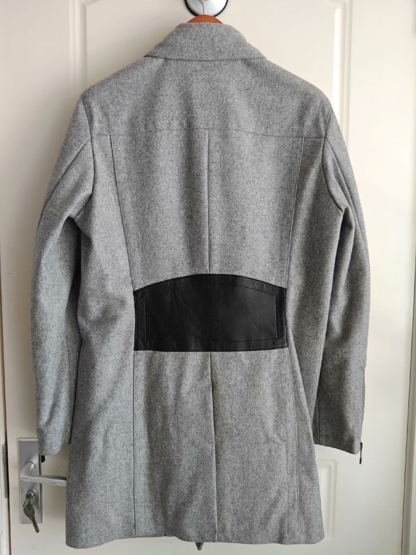Dirk Bikkembergs Dirk Bikkembergs Black Label Wool Blend Men's Coat Size US M / EU 48-50 / 2 - 2 Thumbnail