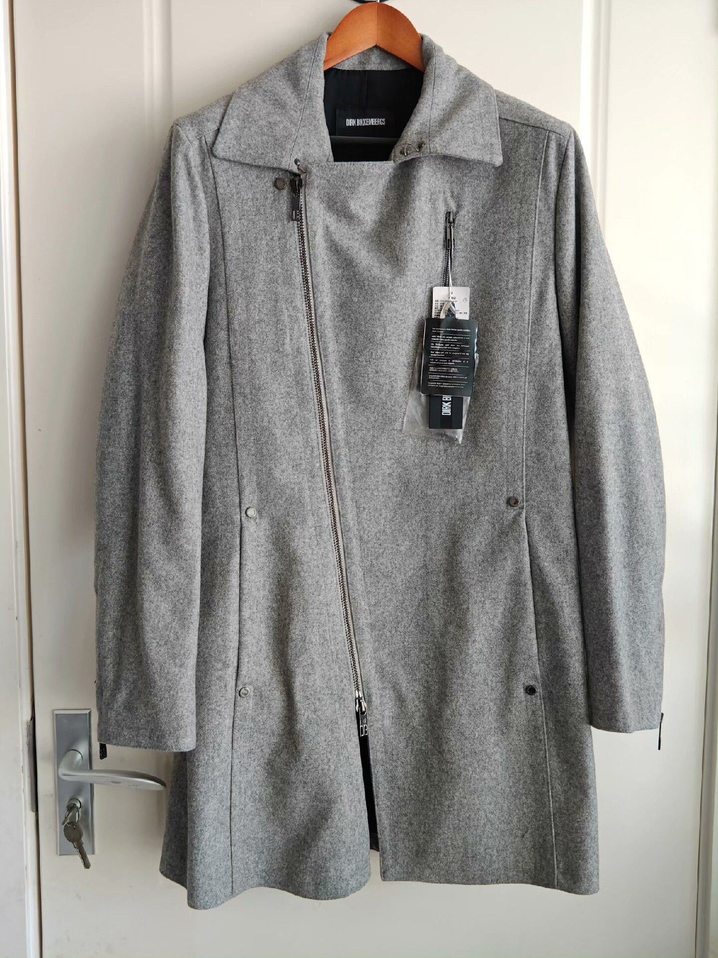 Dirk Bikkembergs Dirk Bikkembergs Black Label Wool Blend Men's Coat Size US M / EU 48-50 / 2 - 7 Thumbnail