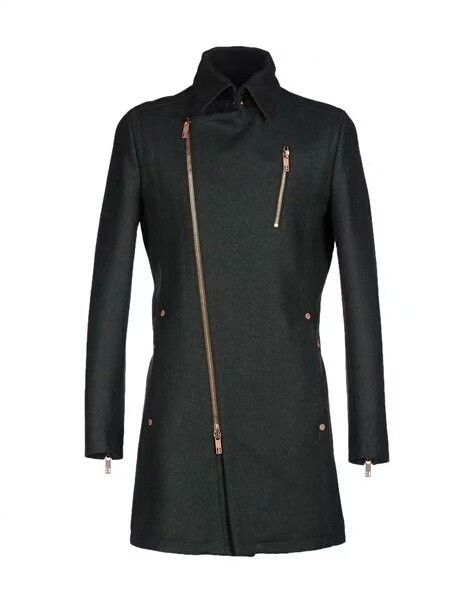 Dirk Bikkembergs Dirk Bikkembergs Black Label Wool Blend Men's Coat Size US M / EU 48-50 / 2 - 9 Thumbnail