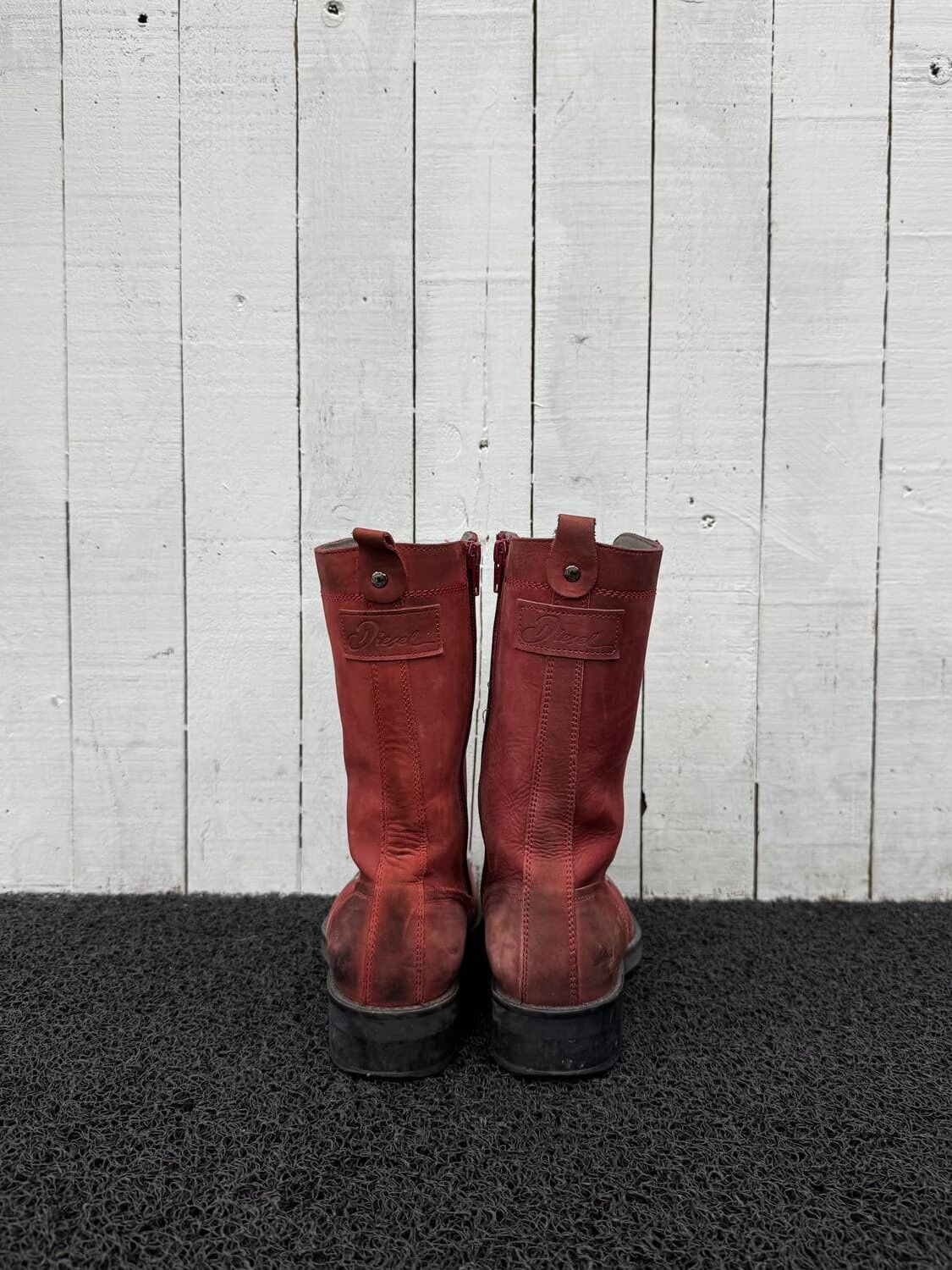 Diesel Diesel Vintage Red Boots Size US 7 / EU 40 - 5 Thumbnail