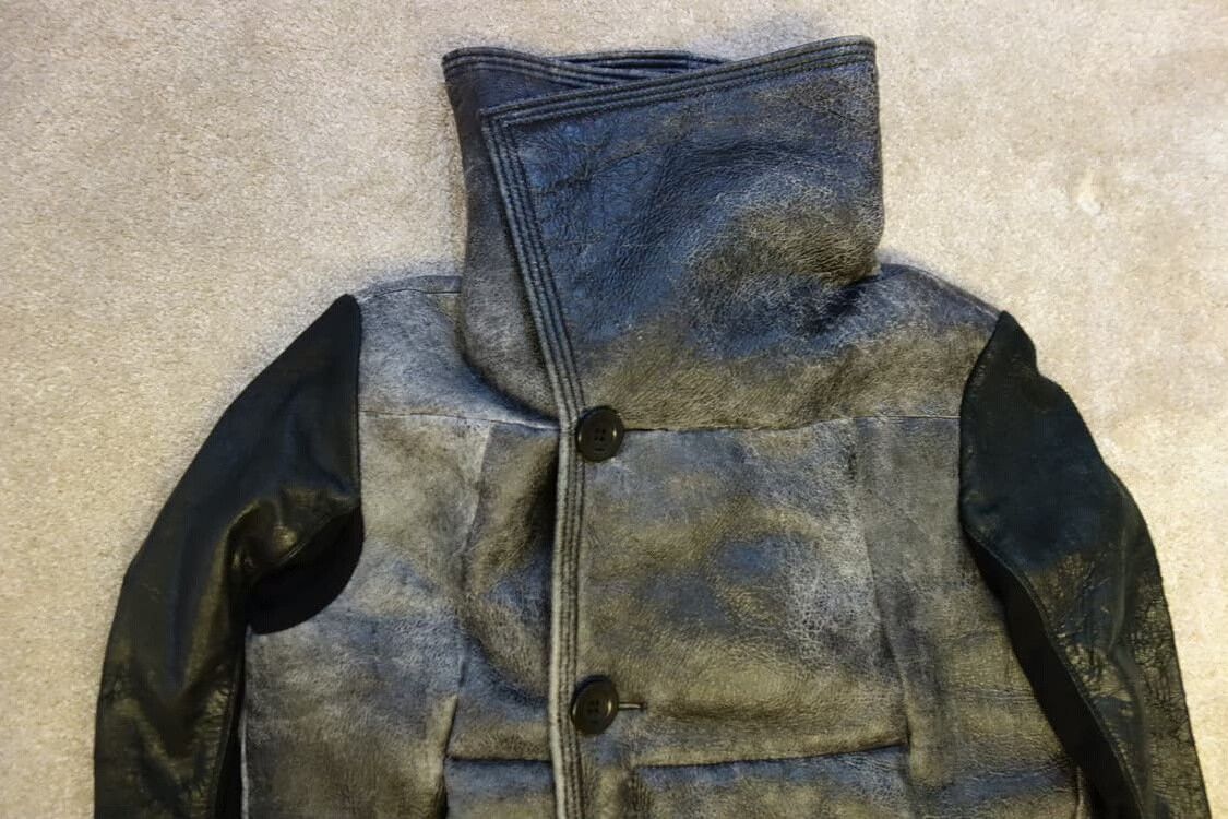 Rick Owens Rick Owens Theseus Wool Leather Jacket Size US M / EU 48-50 / 2 - 2 Thumbnail