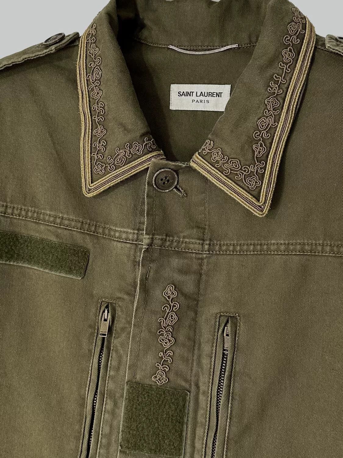 Saint Laurent Paris Saint Laurent Vintage Utility Coat Size US L / EU 52-54 / 3 - 2 Thumbnail