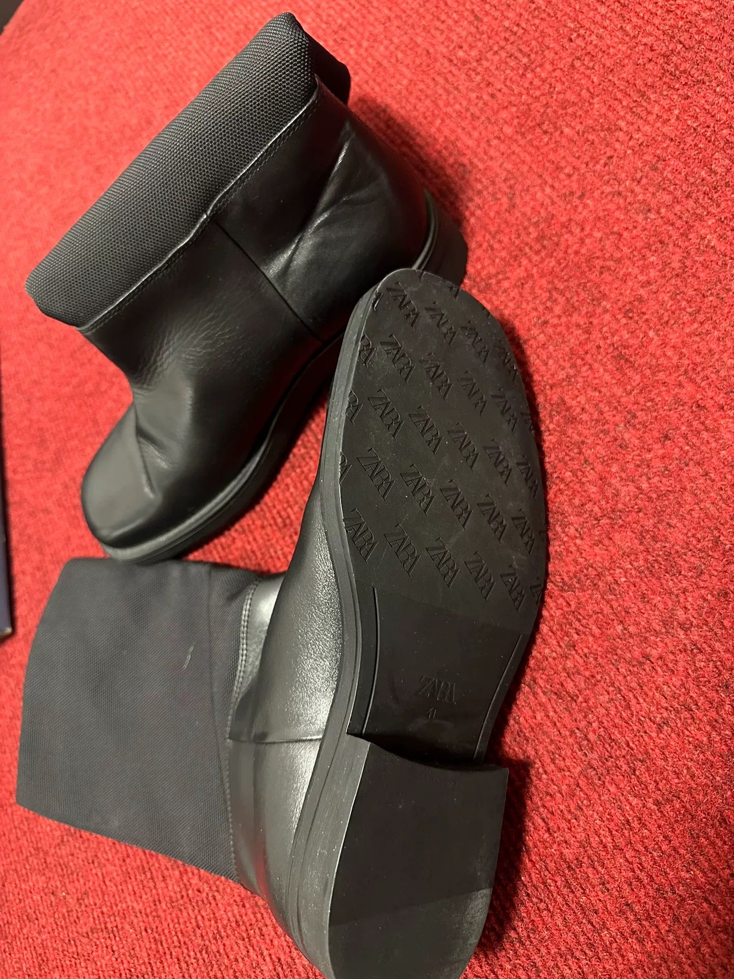 Zara Zara Tracy Leather Boots Size US 8 / EU 41 - 5 Thumbnail