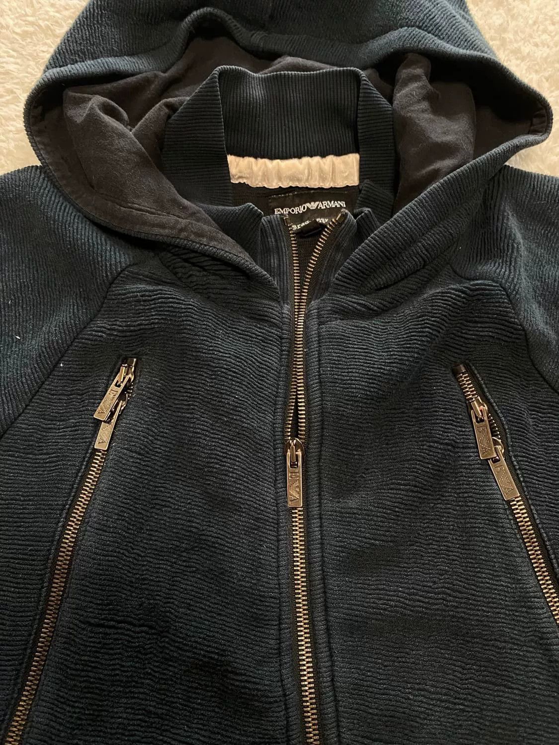 Armani Armani Vintage Knit Jacket Size US L / EU 52-54 / 3 - 2 Thumbnail