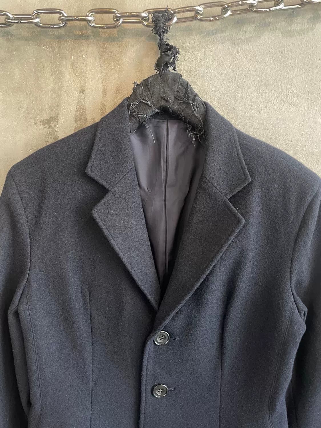 Yohji Yamamoto Yohji Yamamoto Vintage Wool Coat Size US XS / EU 42 / 0 - 4 Thumbnail