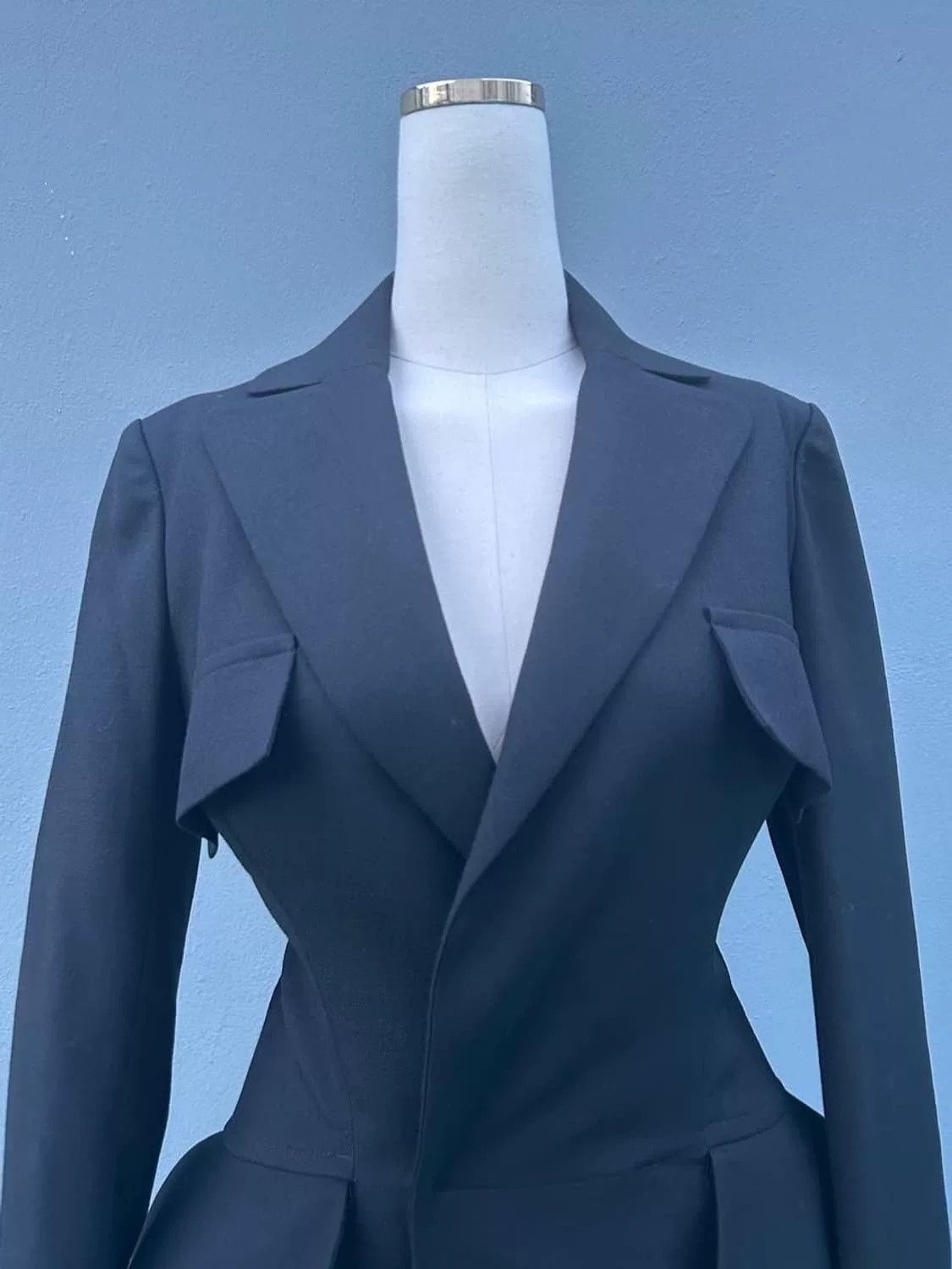 Yohji Yamamoto Yohji Yamamoto Vintage Wool Coat Size S / US 4 / IT 40 - 3 Thumbnail