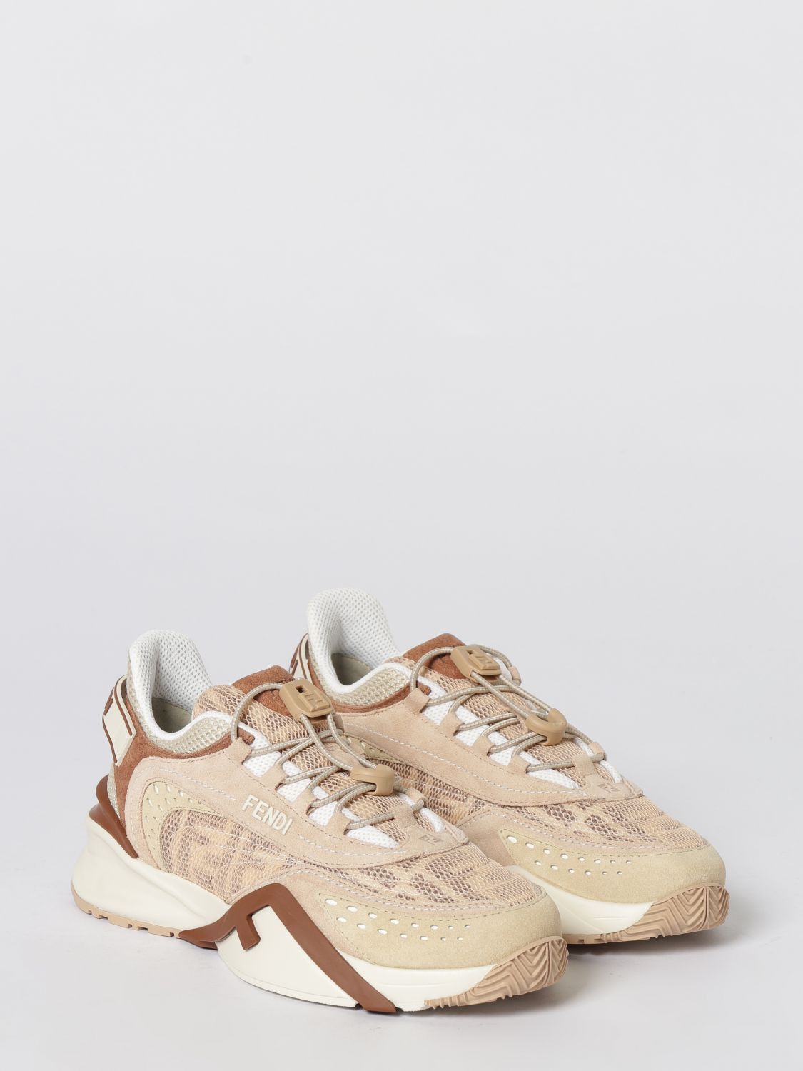 Fendi Fendi Sneakers Woman Beige Size US 11 / IT 41 - 2 Thumbnail