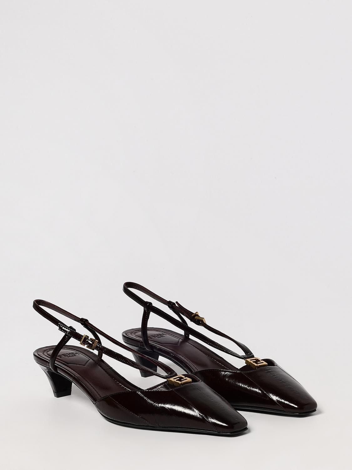 Fendi Fendi Pump Woman Brown Size US 7.5 / IT 37.5 - 2 Thumbnail