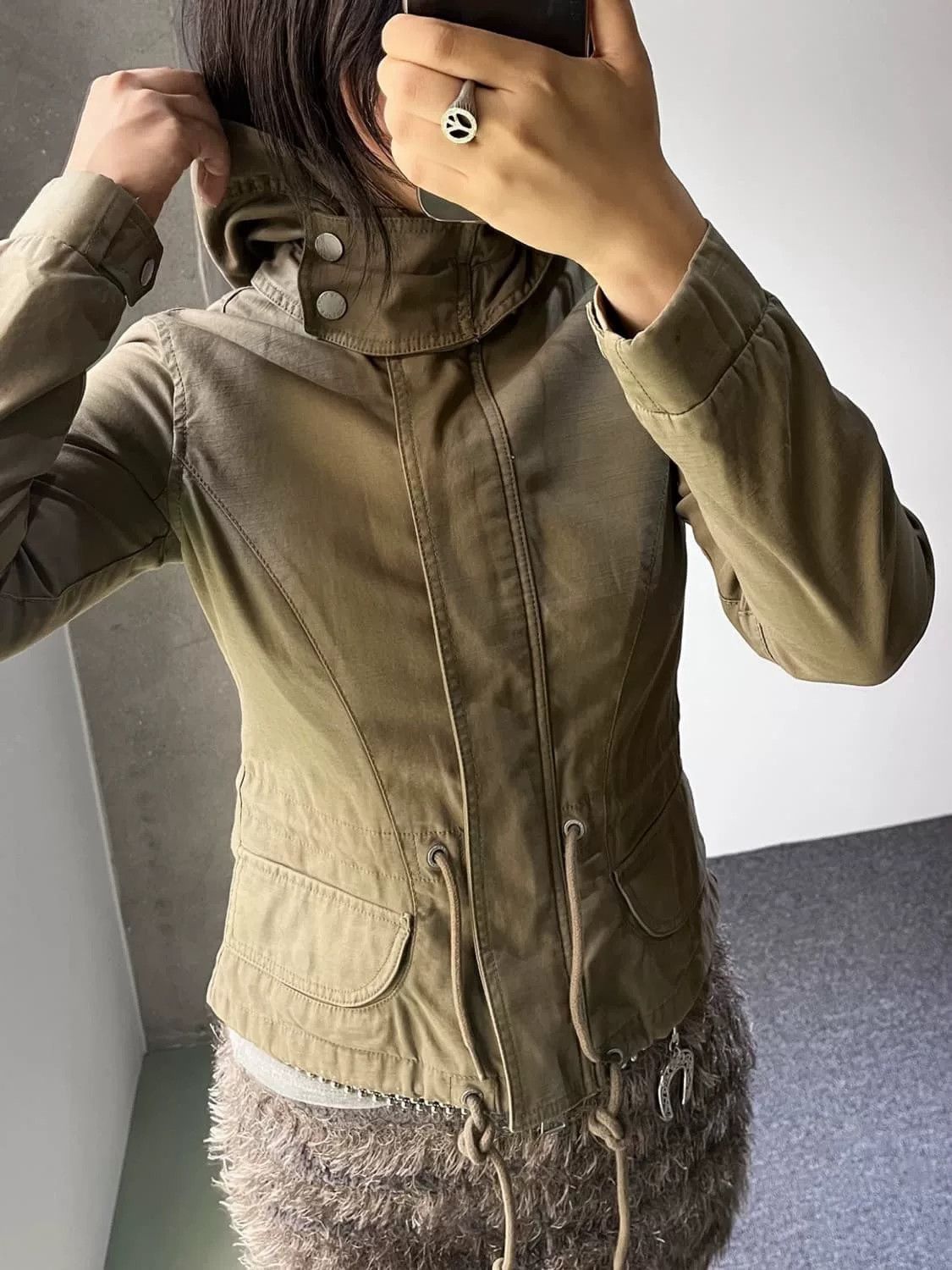 Armani Armani Vintage Mandalorian Work Jacket Size US XXS / EU 40 - 2 Thumbnail