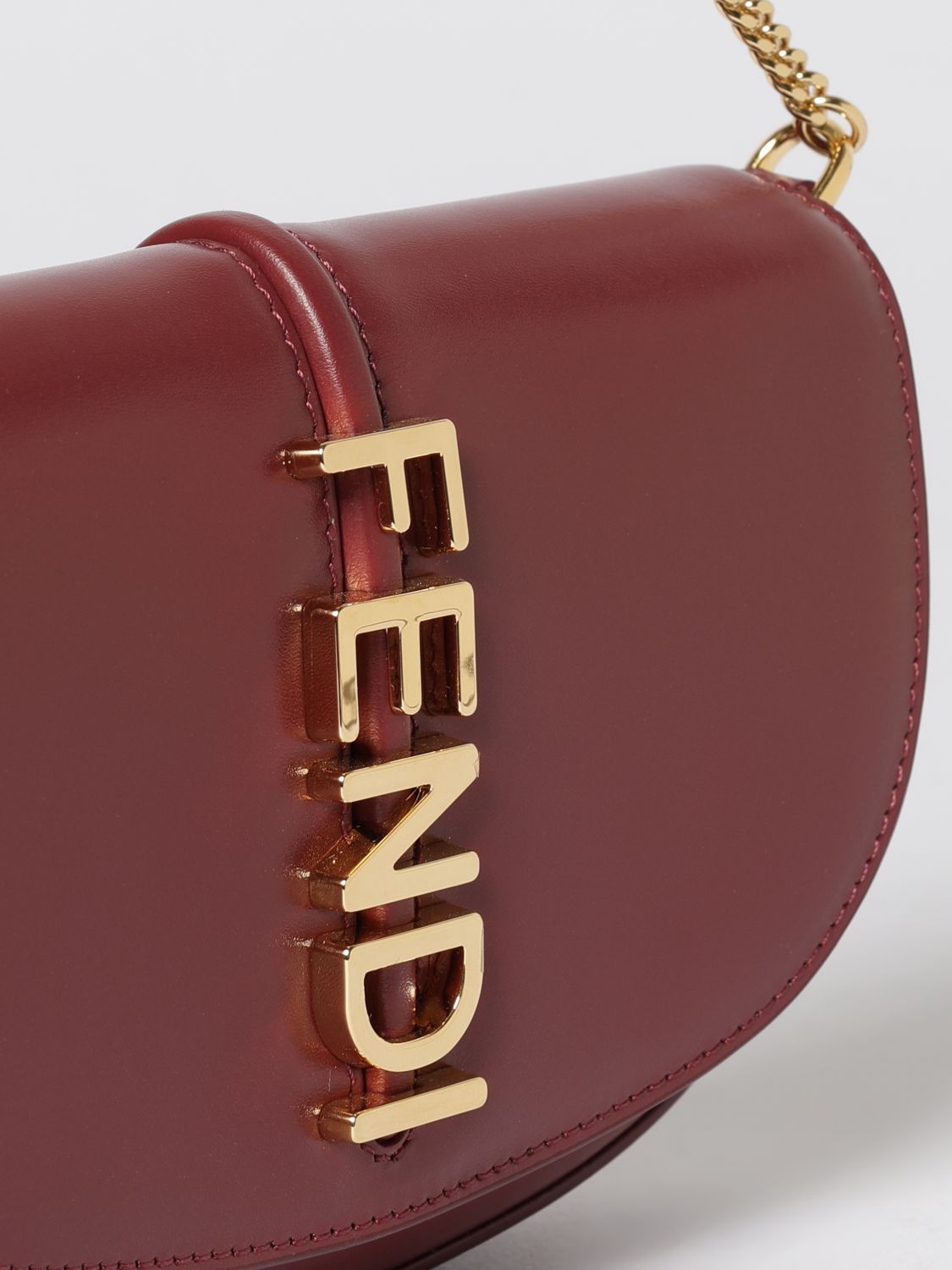 Fendi Fendi Shoulder Bag Woman Burgundy Size ONE SIZE - 4 Thumbnail