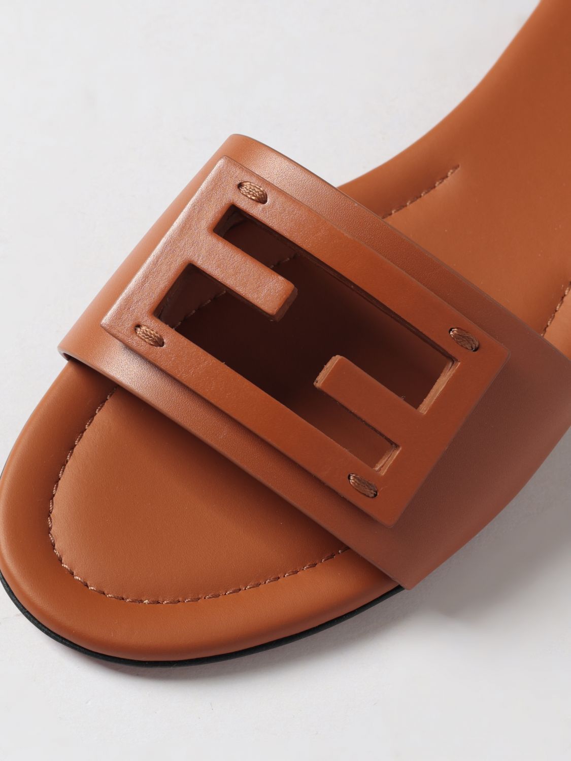 Fendi Fendi Heeled Sandal Woman Leather Size US 6.5 / IT 36.5 - 4 Thumbnail