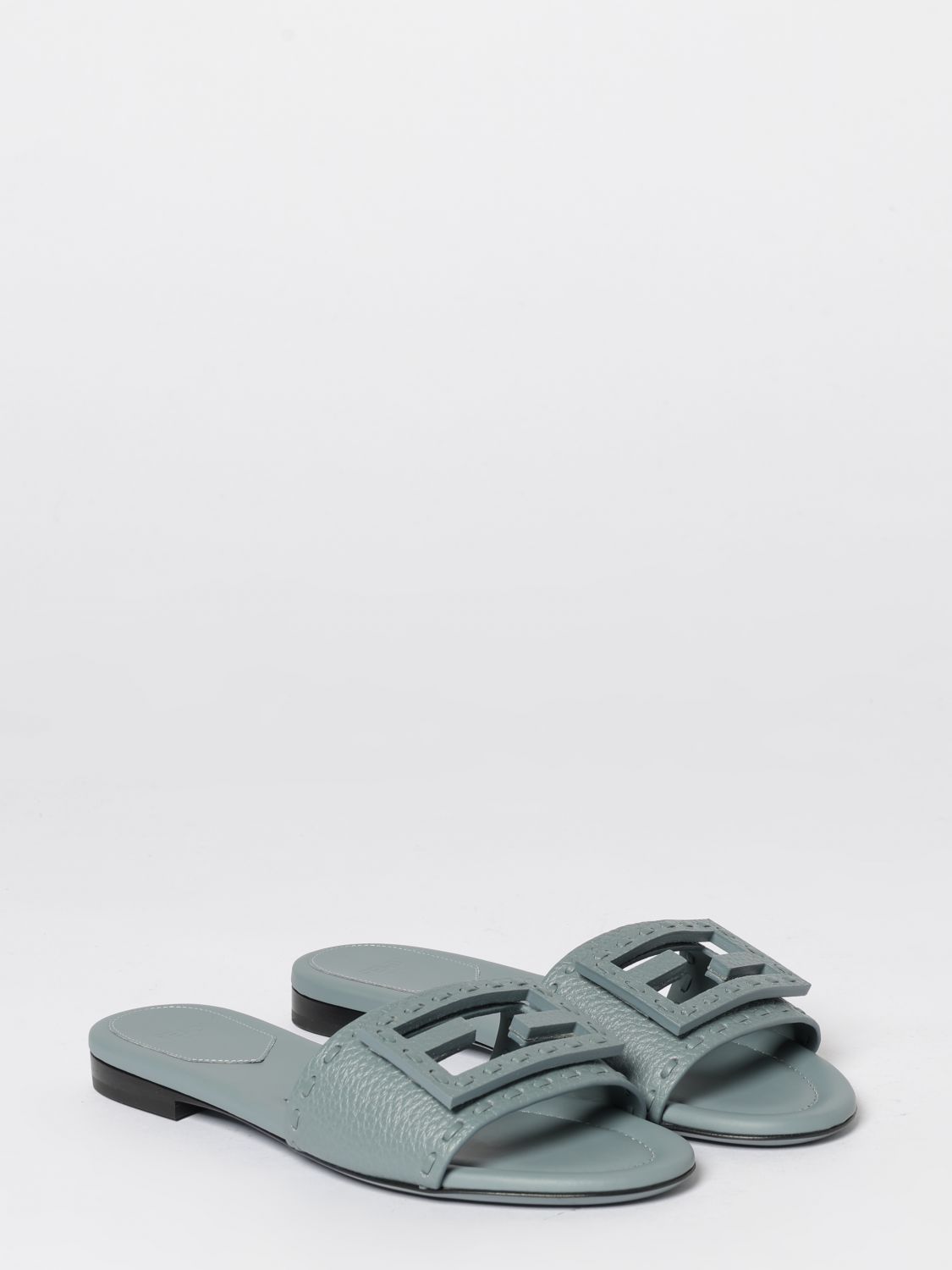 Fendi Fendi Heeled Sandal Woman Grey Size US 6 / IT 36 - 2 Thumbnail