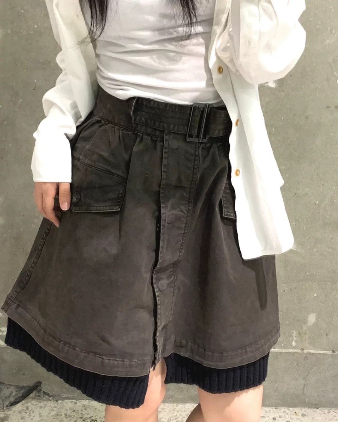 Diesel Diesel Vintage Denim Utility Skirt Size 35" - 2 Thumbnail