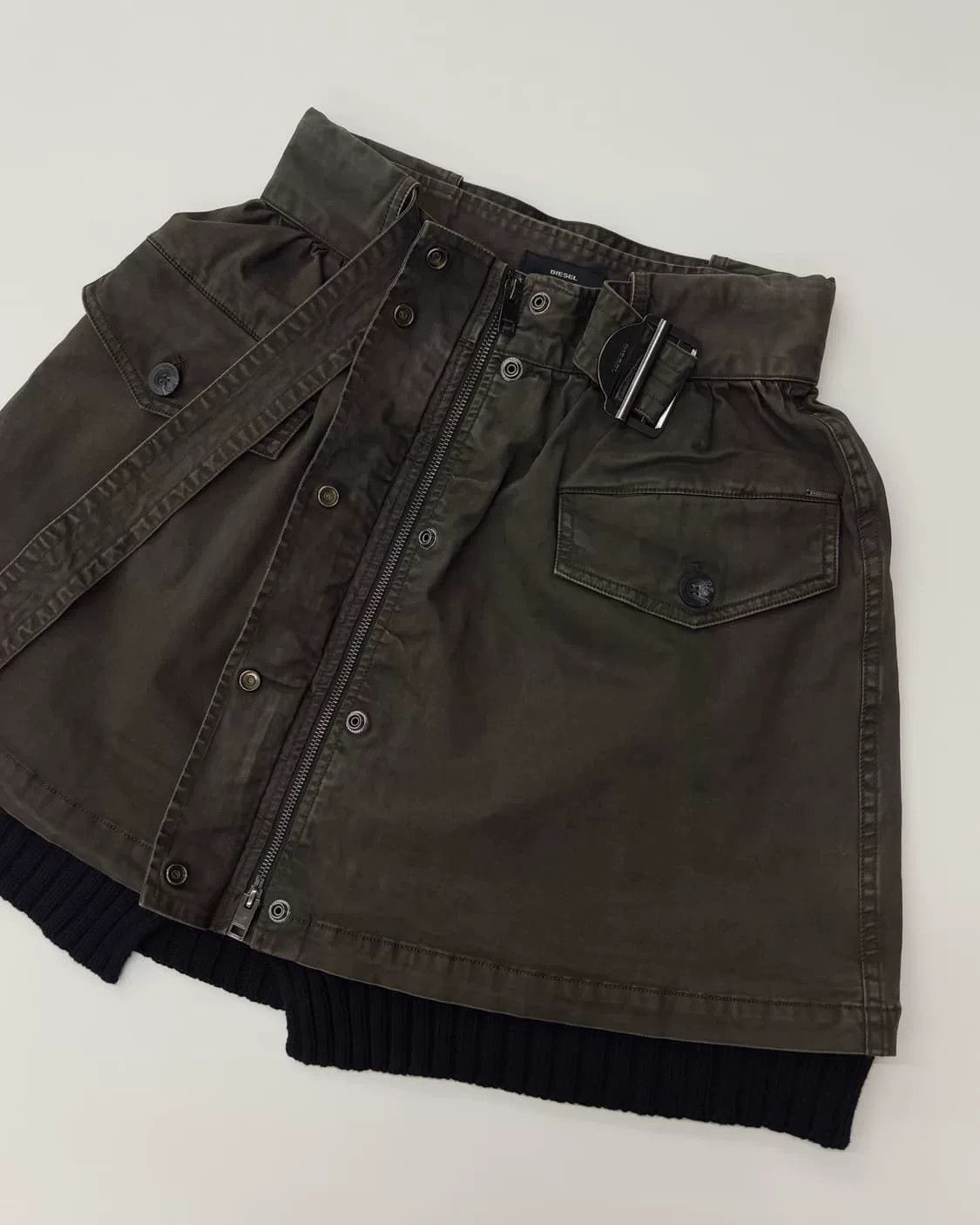 Diesel Diesel Vintage Denim Utility Skirt Size 35" - 3 Thumbnail