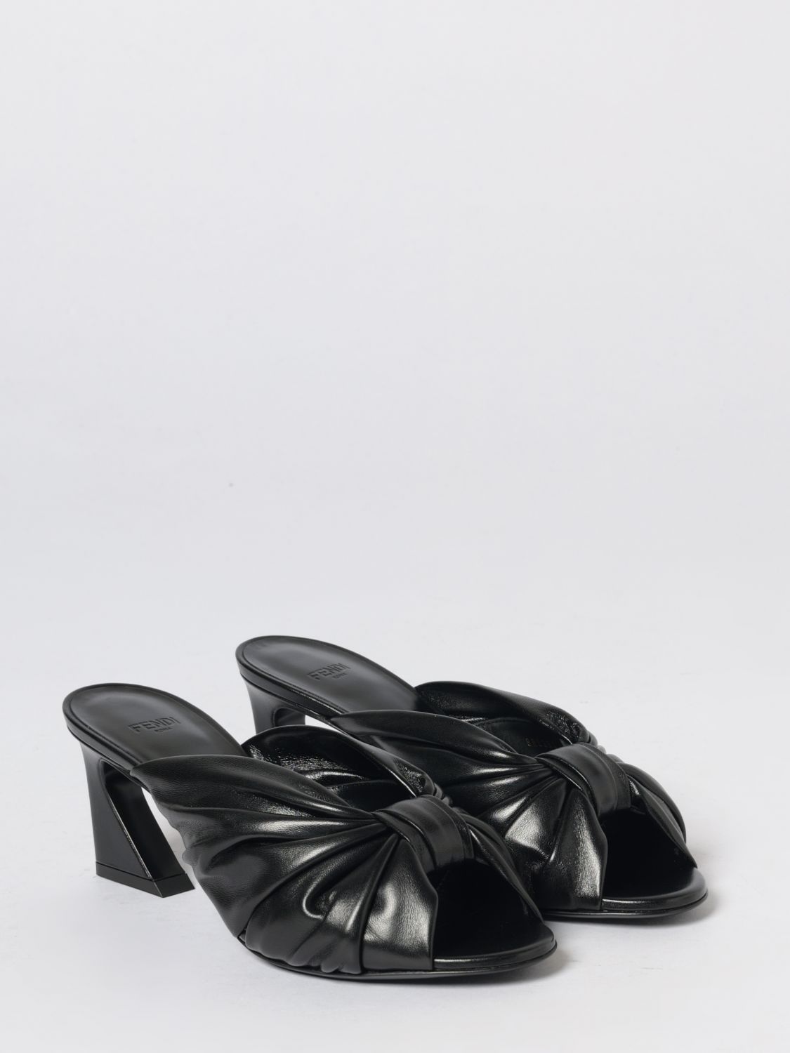 Fendi Fendi Heeled Sandal Woman Black Size US 9 / IT 39 - 2 Thumbnail