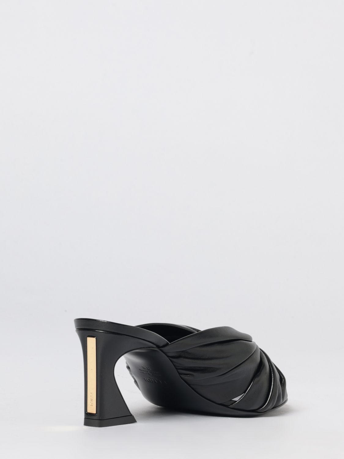 Fendi Fendi Heeled Sandal Woman Black Size US 9 / IT 39 - 3 Thumbnail