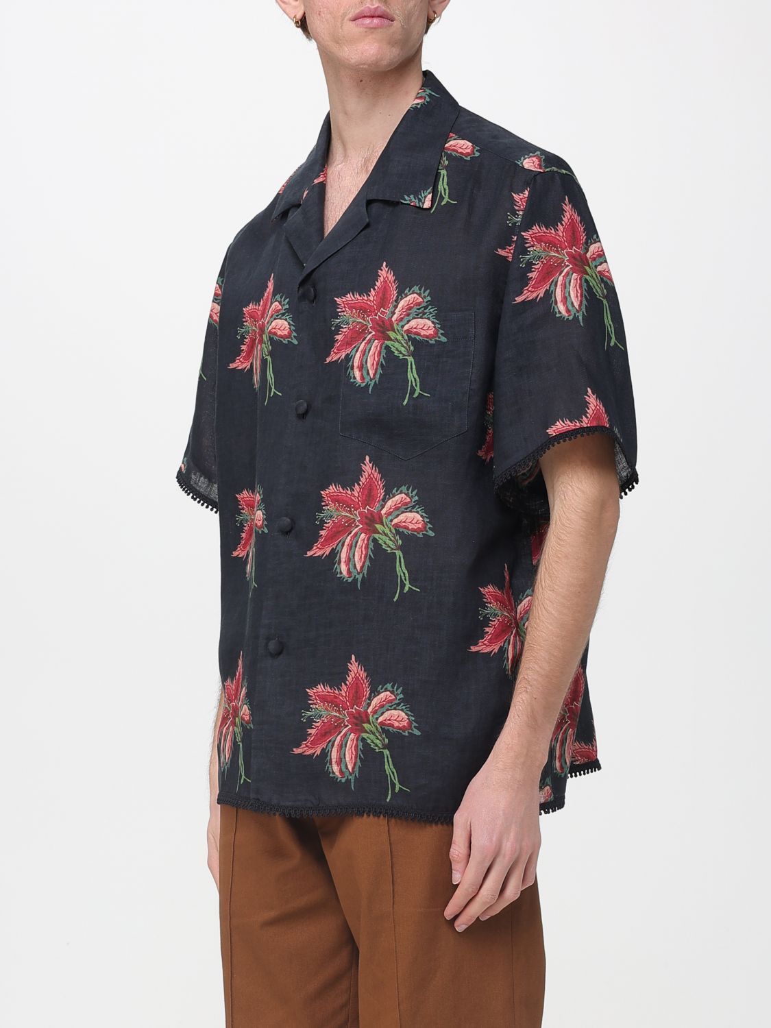 Valentino Valentino Shirt Men Black Size US M / EU 48-50 / 2 - 4 Thumbnail