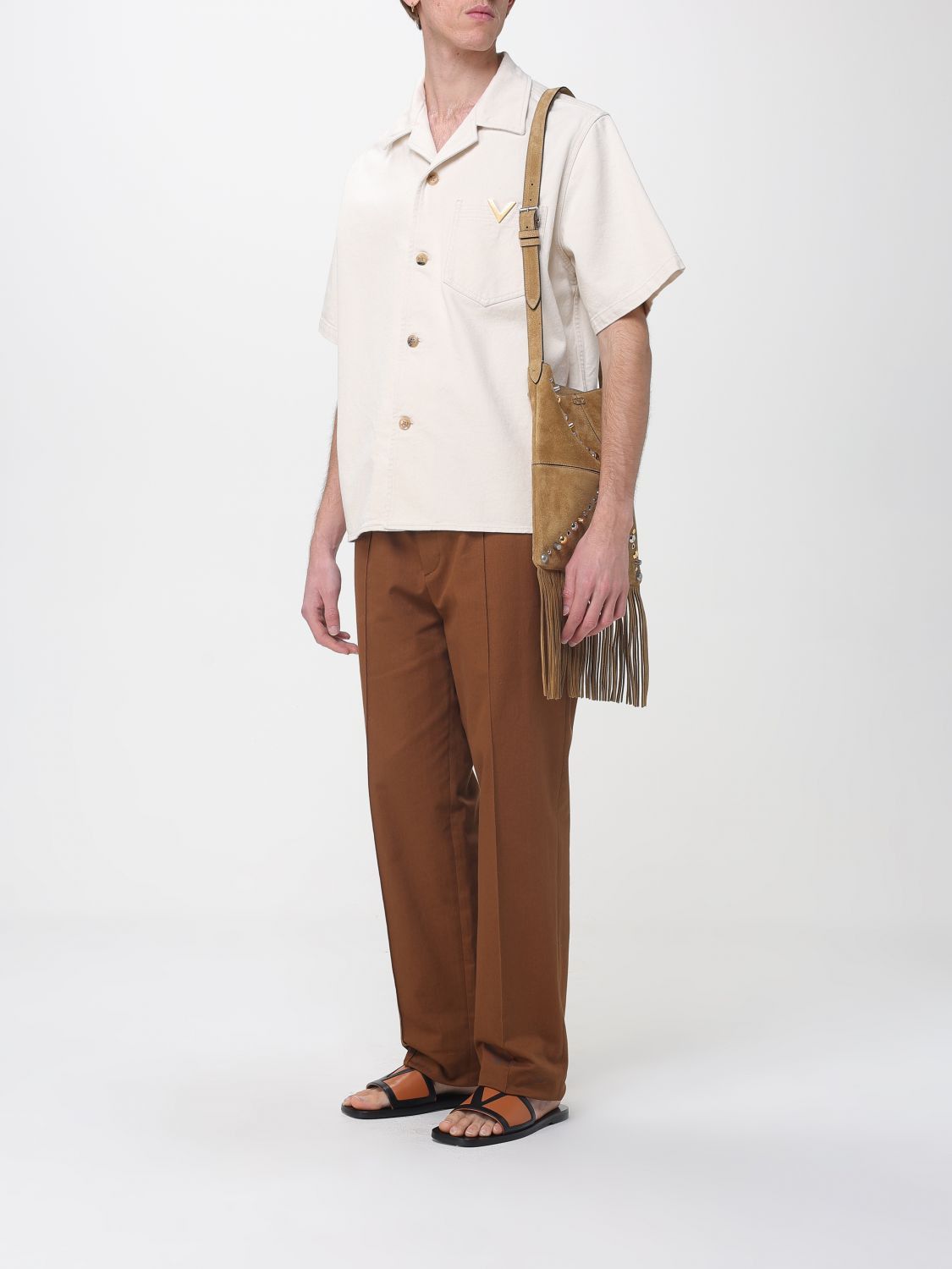 Valentino Valentino Shirt Men Ivory Size US S / EU 44-46 / 1 - 2 Thumbnail