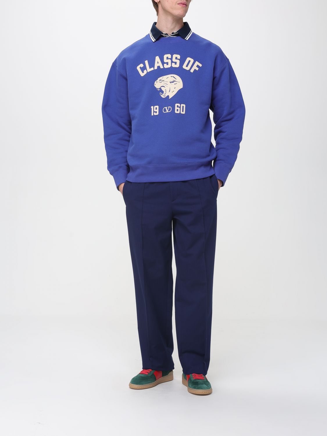 Valentino Valentino Sweatshirt Men Blue Size US L / EU 52-54 / 3 - 2 Thumbnail