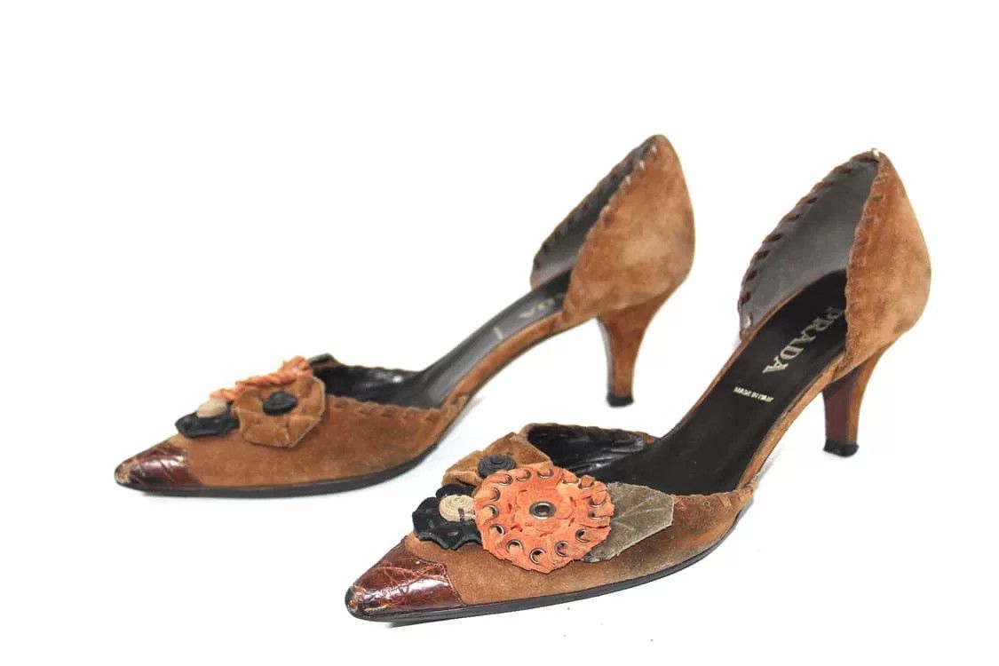 Prada Prada Vintage High Heels Size US 5 / IT 35 - 6 Thumbnail