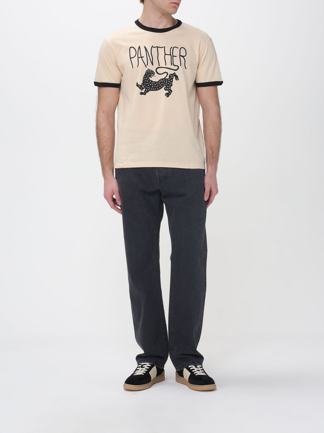 Valentino Valentino T-Shirt Men Butter Size US XL / EU 56 / 4 - 2 Thumbnail