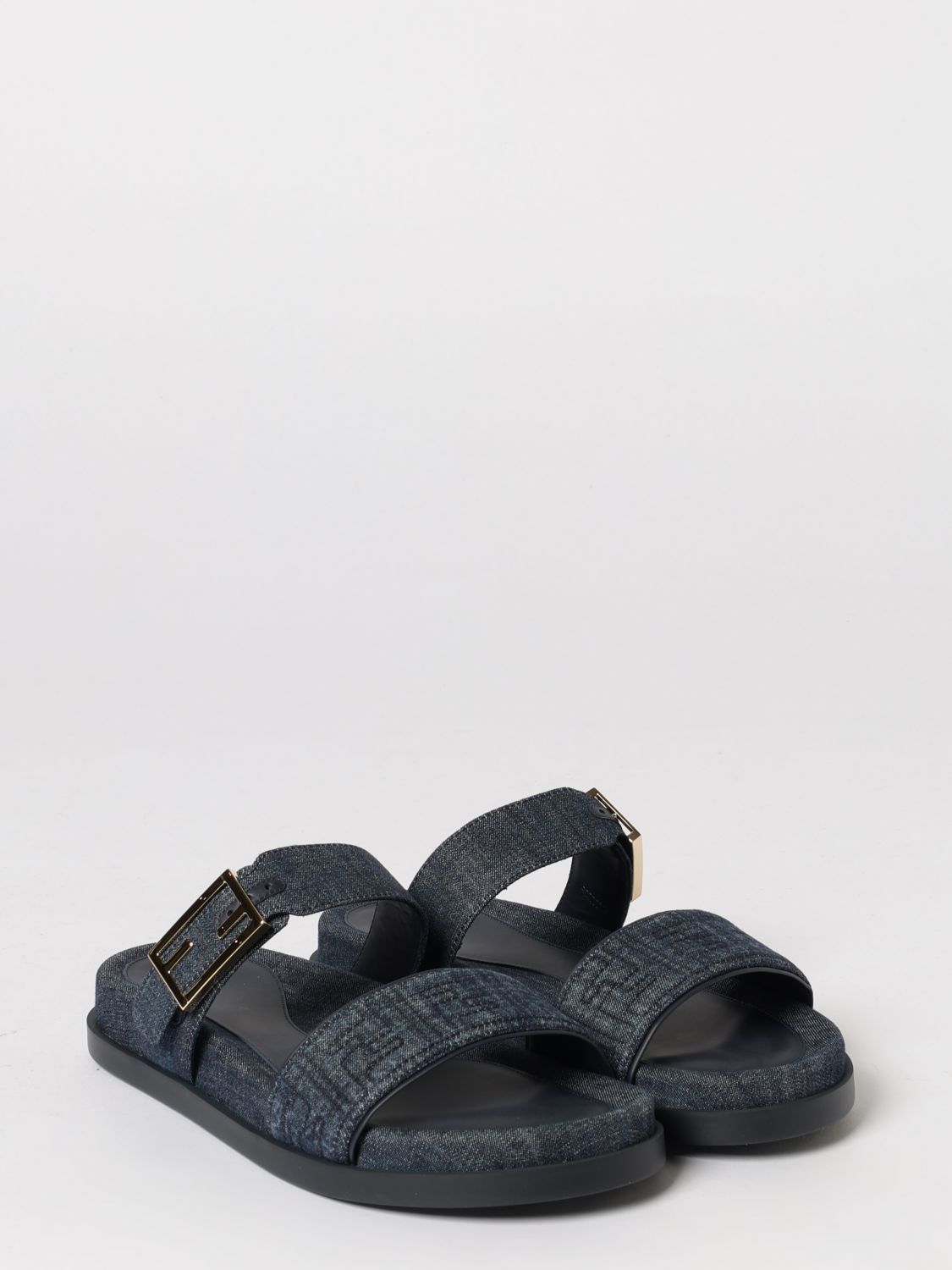 Fendi Fendi Heeled Sandal Woman Blue Size US 7 / IT 37 - 2 Thumbnail