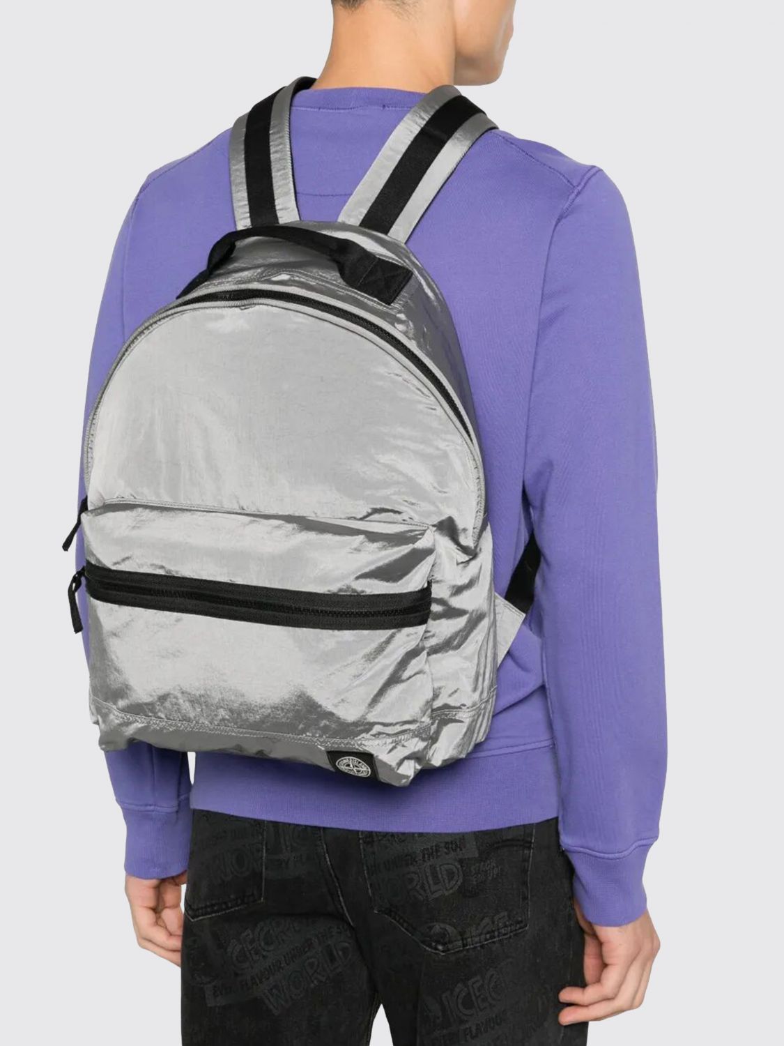 Stone Island Stone Island Backpack Men Pearl Size ONE SIZE - 2 Thumbnail