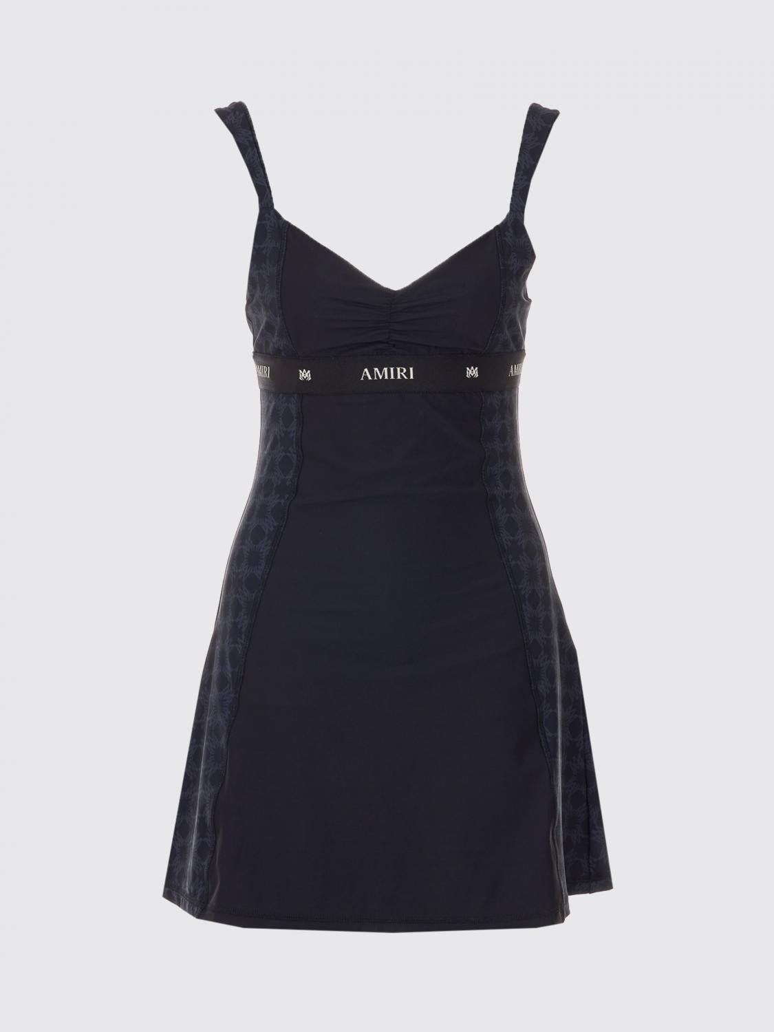 amiri dress Pleated Halter Mini keeping the wearer comfortable during extended wear while the bold print imbues vibrancy without overwhelming the shape Amiri Crystal-Embellished Mini Dress In