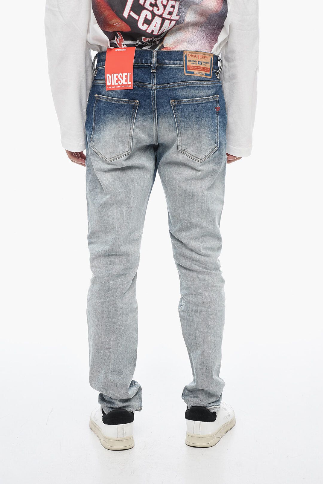 Diesel Two-Tone Jeans D-STRUKT L.32 Size US 29 - 2 Thumbnail