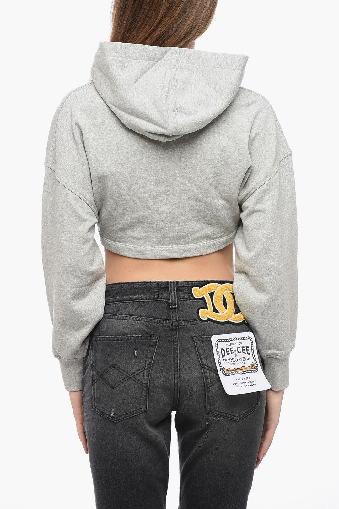 Palm Angels Cotton Crop Hoodie Size XS / US 0-2 / IT 36-38 - 2 Thumbnail