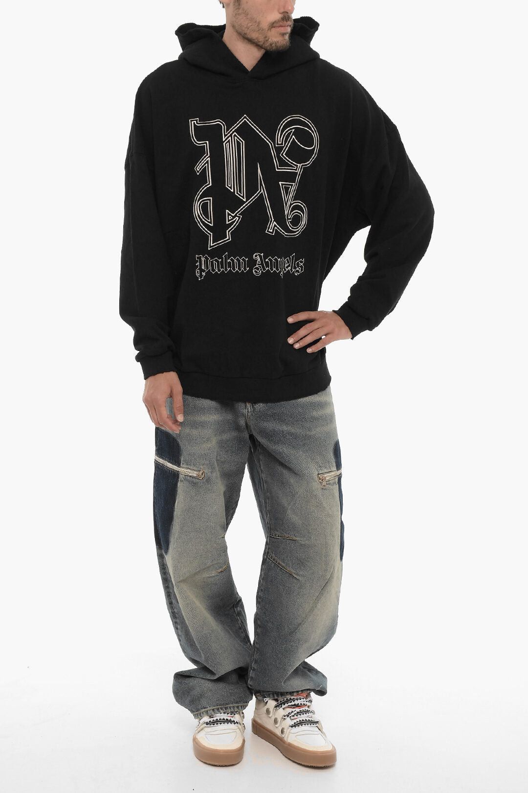 Palm Angels Brushed Cotton Hoodie with Embroidered Logo Size US XL / EU 56 / 4 - 4 Thumbnail