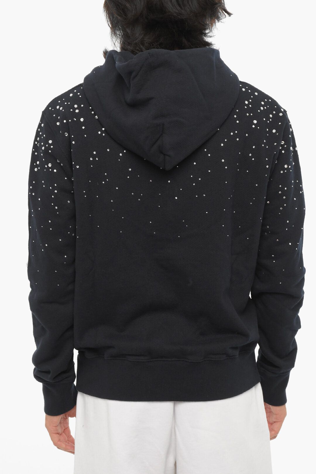 Off-White Brushed Cotton Hoodie With Jewelry Size US XXS / EU 40 - 2 Thumbnail