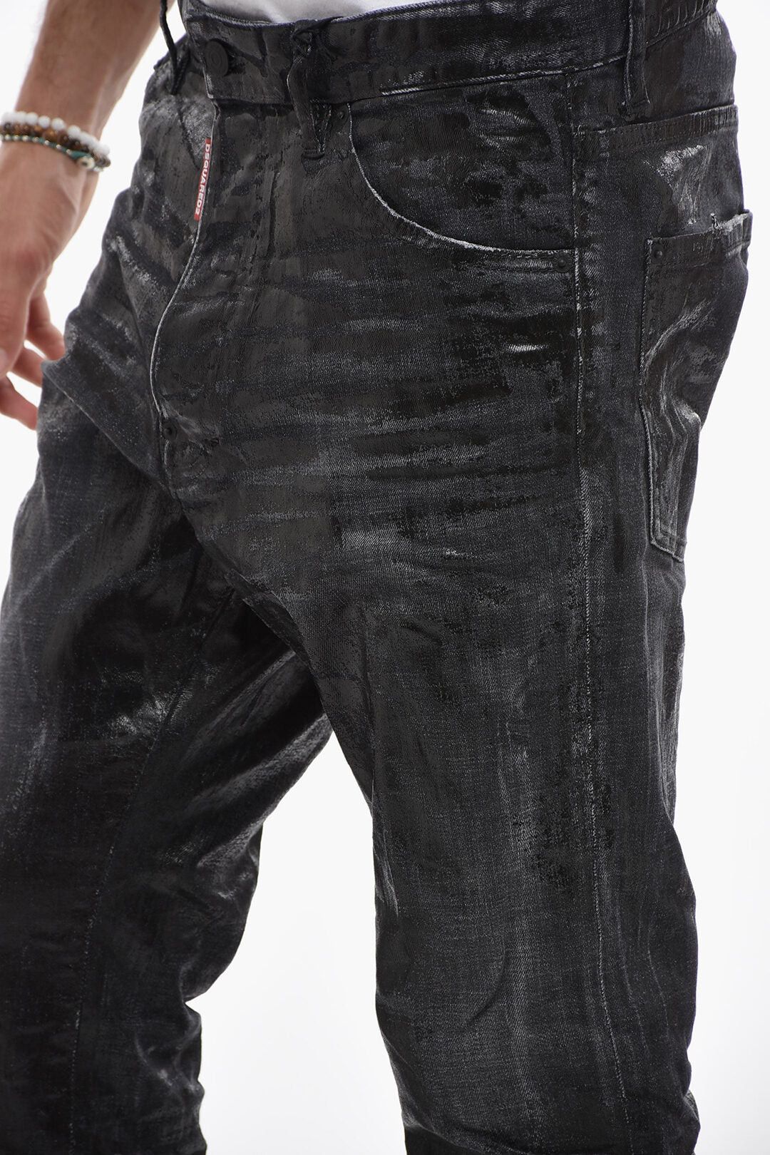 Dsquared2 Relaxed Low-Rise Jeans with Distressed Detail Size US 31 - 3 Thumbnail