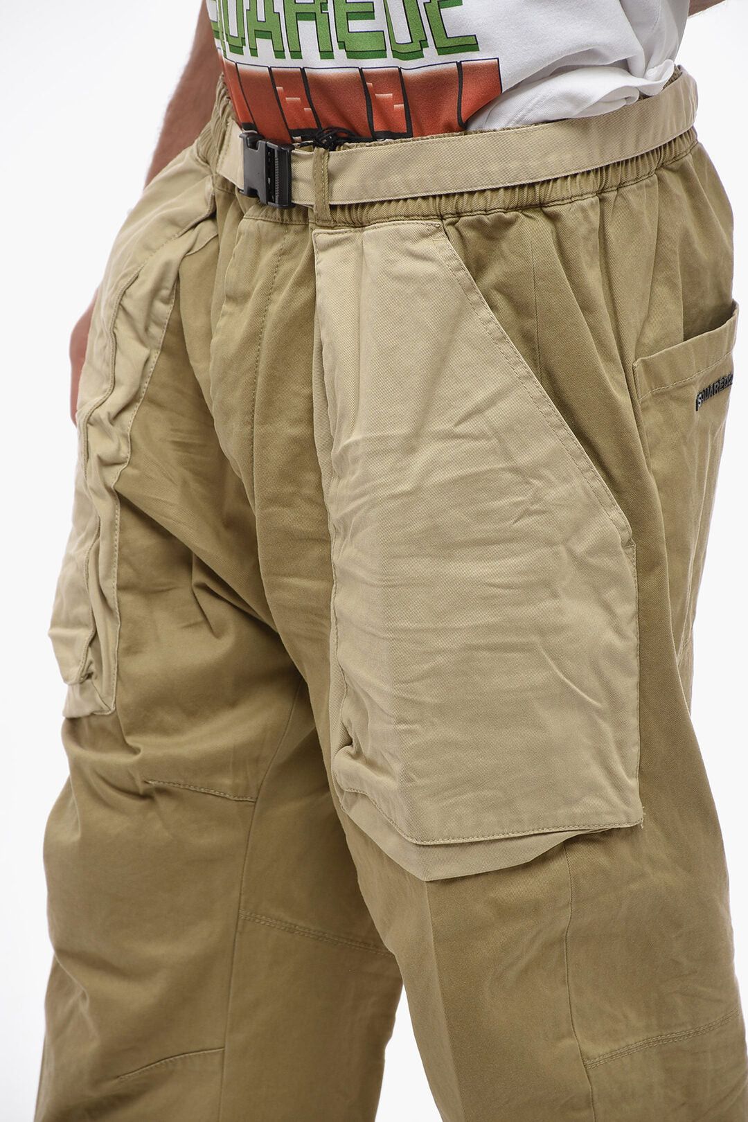Dsquared2 Two-Tone Pully Trousers with Buckle Size US 35 - 3 Thumbnail