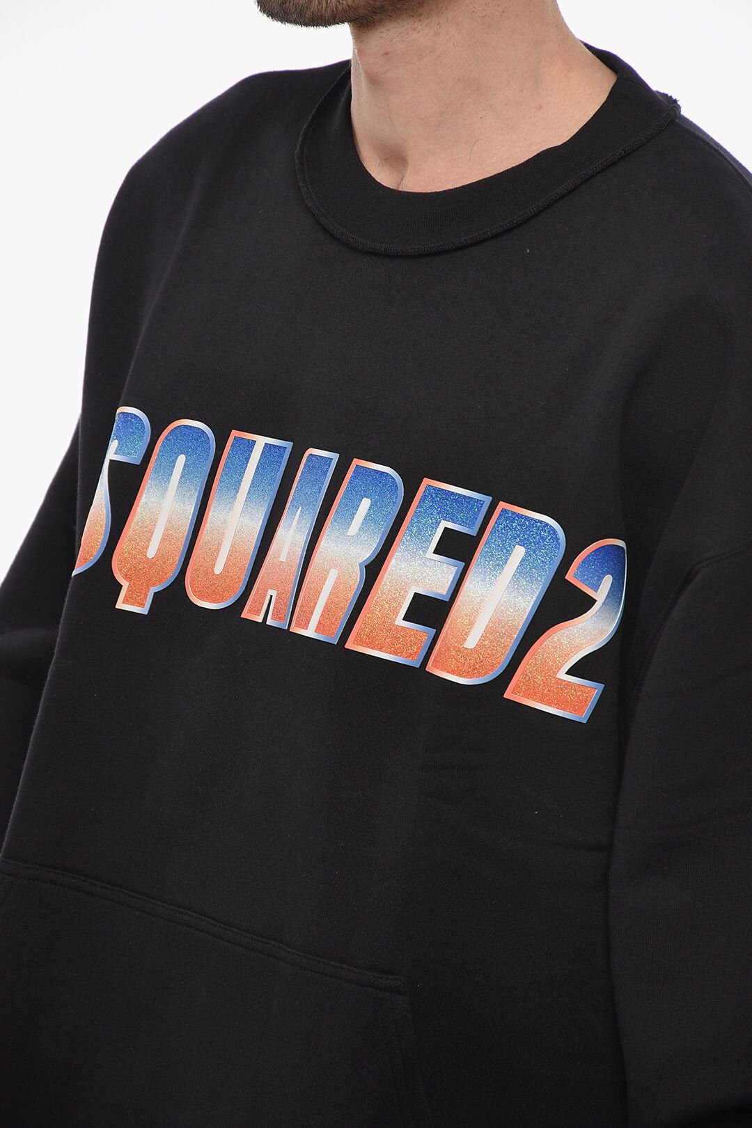 Dsquared2 Crewneck Sweatshirt with Glitter Logo Size US XXL / EU 58 / 5 - 3 Thumbnail
