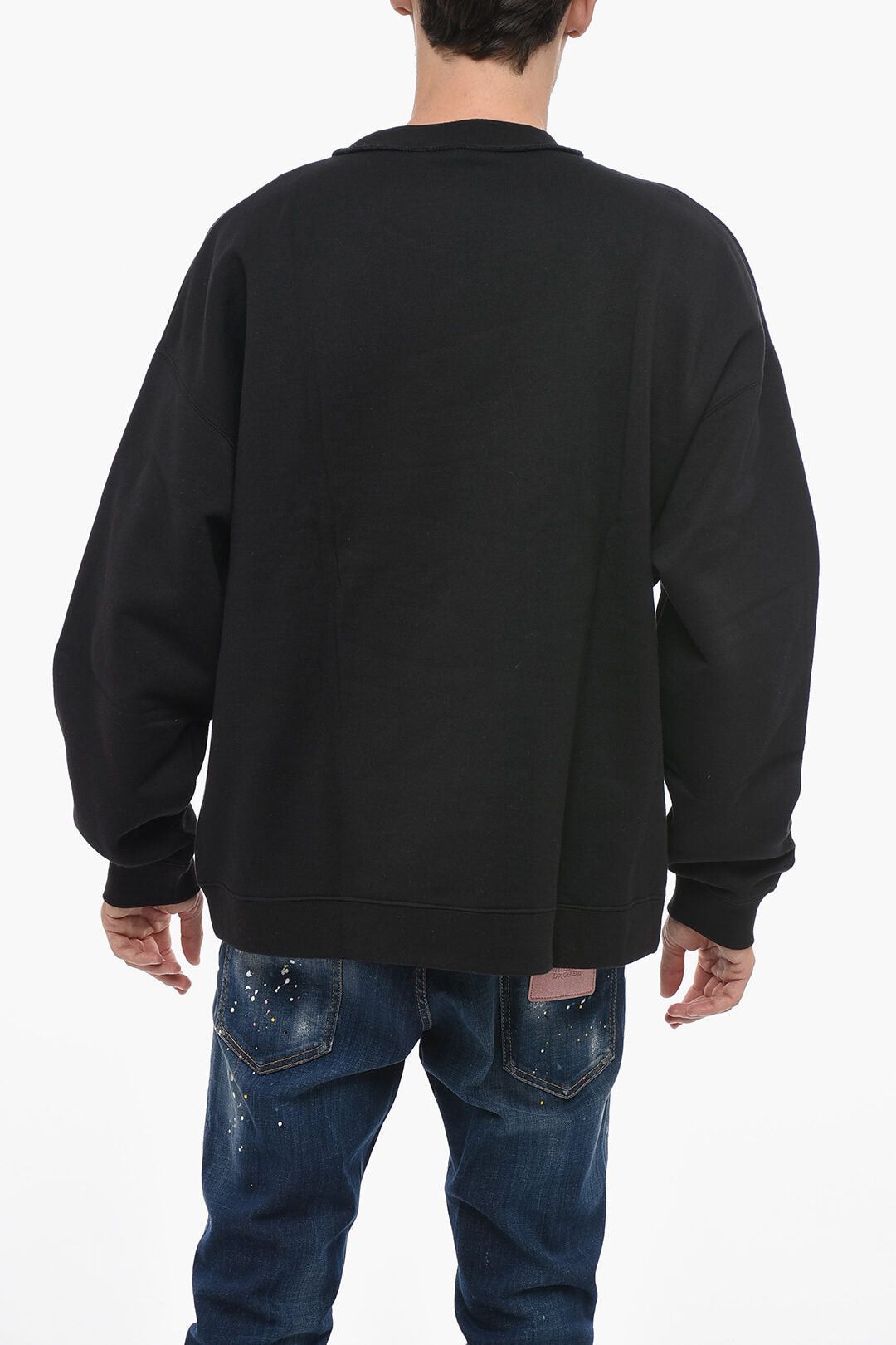 Dsquared2 Crewneck Sweatshirt with Glitter Logo Size US M / EU 48-50 / 2 - 2 Thumbnail