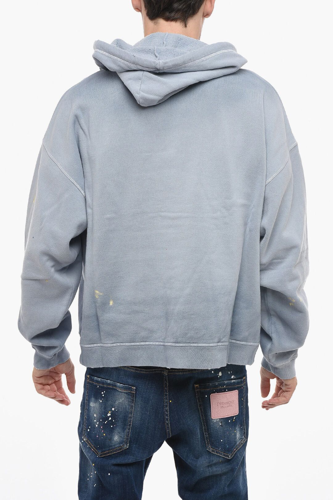 Dsquared2 Hoodie with Paint-Splatter Motif Size US M / EU 48-50 / 2 - 2 Thumbnail