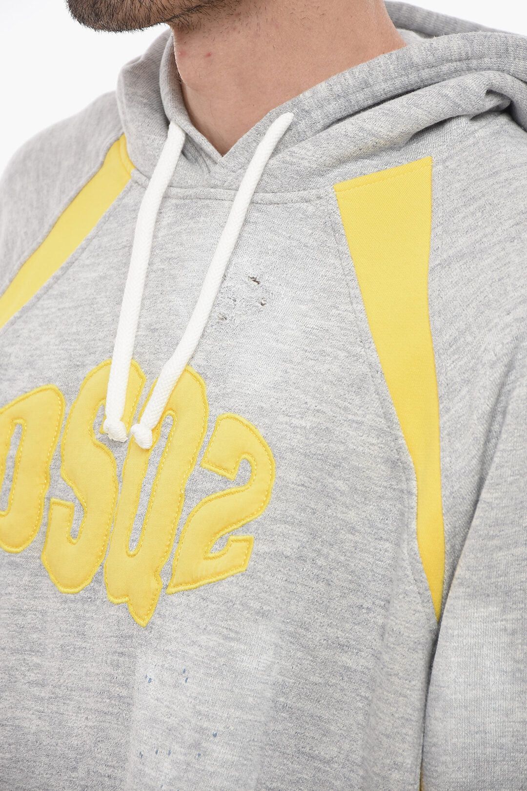 Dsquared2 Two-Tone Hoodie with Embroidered Logo Size US M / EU 48-50 / 2 - 3 Thumbnail