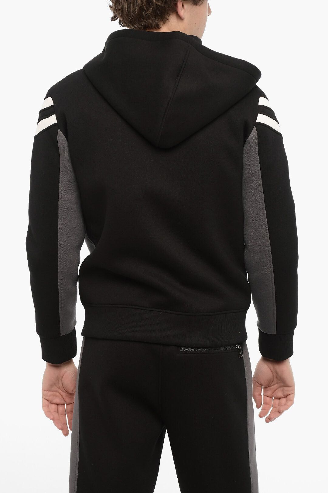 Neil Barrett Neoprene Slim Fit Sweatshirt MODERNIST with Zip Closure Size US XS / EU 42 / 0 - 2 Thumbnail