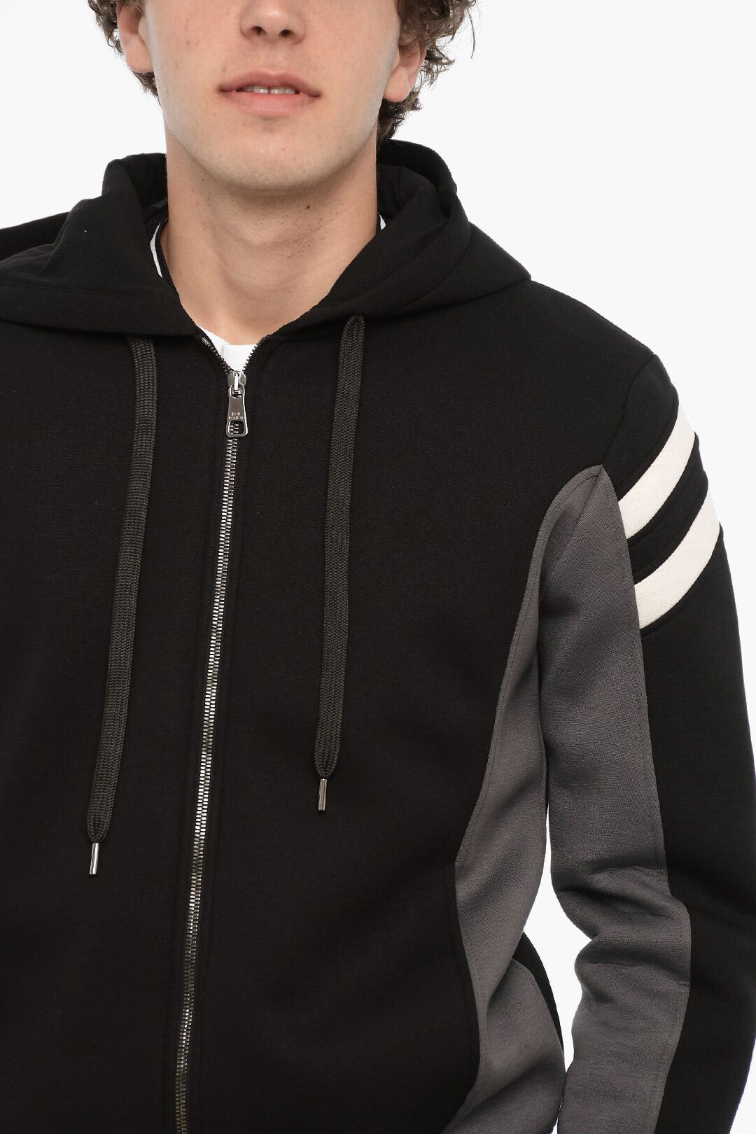 Neil Barrett Neoprene Slim Fit Sweatshirt MODERNIST with Zip Closure Size US S / EU 44-46 / 1 - 3 Thumbnail