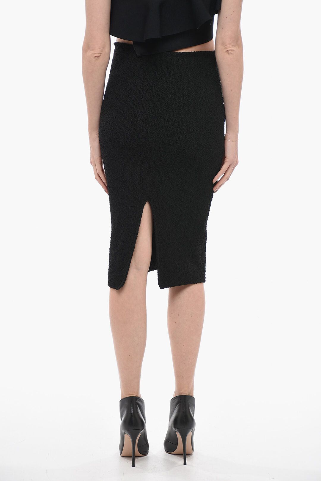 Bottega Veneta Textured Pencil Skirt with Back Vent Size S / US 4 / IT 40 - 2 Thumbnail