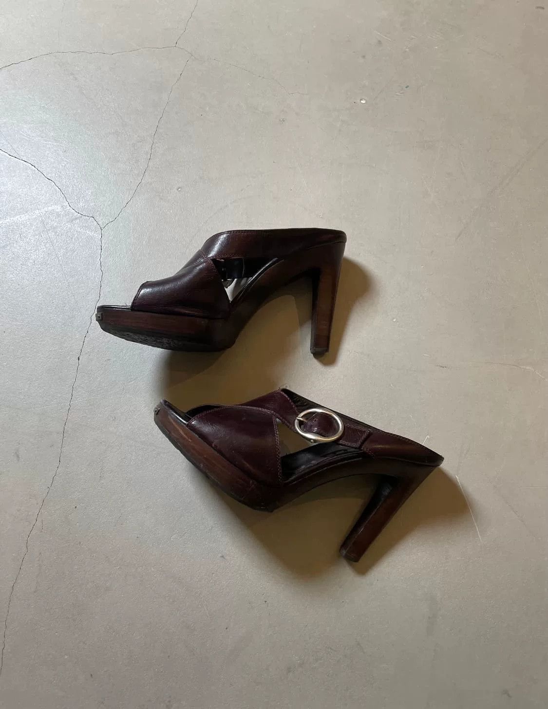 Yves Saint Laurent Saint Laurent Bauhaus High Heels Size US 7 / IT 37 - 3 Thumbnail