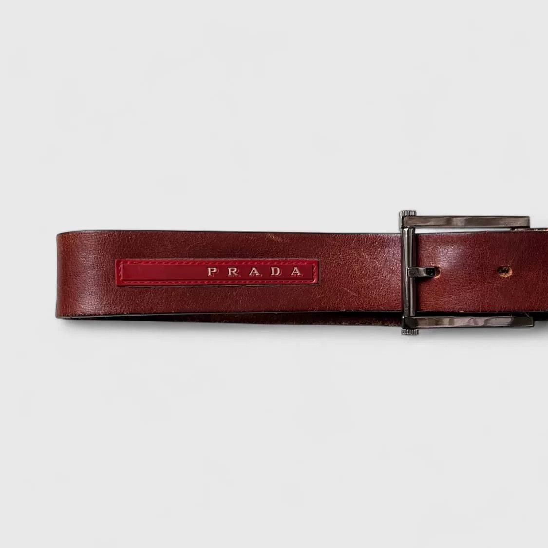 Prada Prada Sport Vintage Leather Belt Size ONE SIZE - 3 Thumbnail